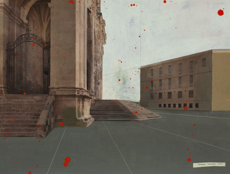 Paolo Ventura - Sassari, Piazza Duomo, 2021