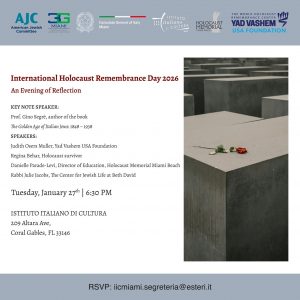 International Holocaust Remembrance Day 2026