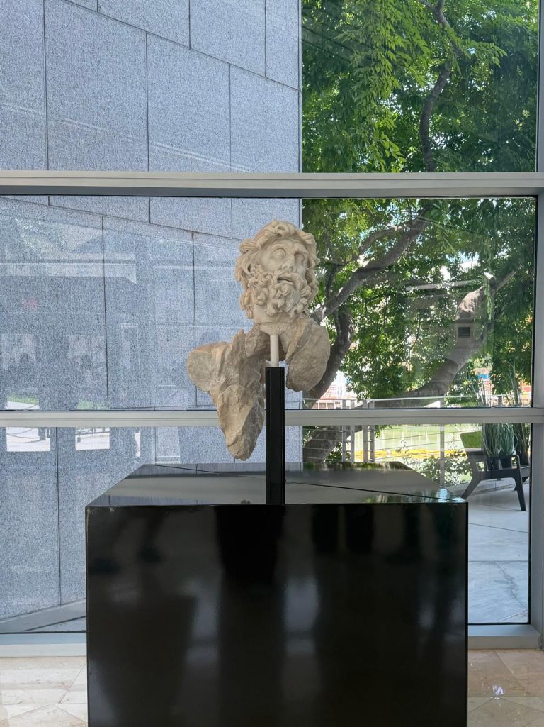 The Head of Ulysses on display at the Frost Museum at FIU